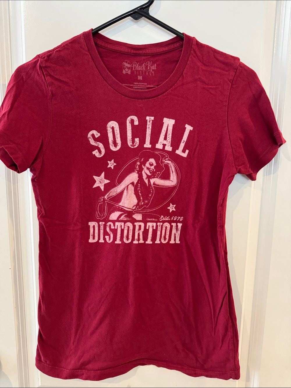 Social Distortion Concert Graphic Tee - Women's Red Crewneck